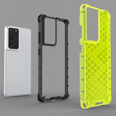 Dėklas Honeycomb case Samsung Galaxy S22 Ultra mėlynas 5