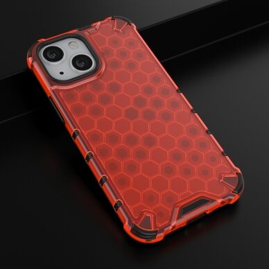 Dėklas Honeycomb Case TPU iPhone 13 mini Raudonas 13