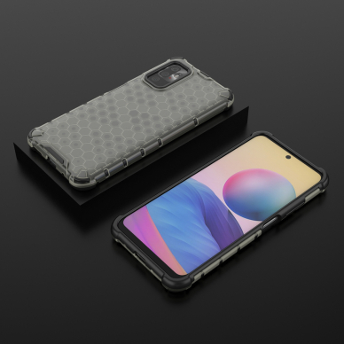 Dėklas Honeycomb Case Xiaomi Redmi Note 10 5G / Poco M3 Pro juodas 12