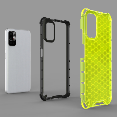 Dėklas Honeycomb Case Xiaomi Redmi Note 10 5G / Poco M3 Pro juodas 5