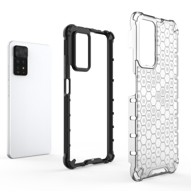 Dėklas Honeycomb case Xiaomi Redmi Note 11 Pro + / 11 Pro Juodas 4