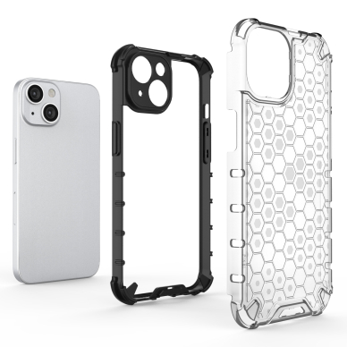 Dėklas Honeycomb iPhone 14 Plus Juodas 3