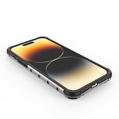 Dėklas Honeycomb iPhone 14 Pro Max Mėlynas 9