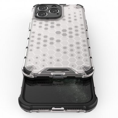 Dėklas Honeycomb iPhone 14 Pro Mėlynas 7