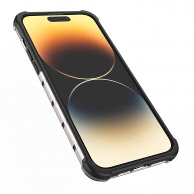 Dėklas Honeycomb iPhone 14 Pro Mėlynas 9