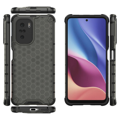 Dėklas Honeycomb Xiaomi Redmi K40 Pro+ / K40 Pro / K40 / Poco F3 Juodas 1