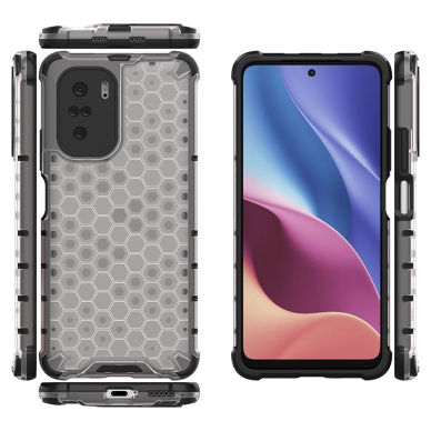 Dėklas Honeycomb Xiaomi Redmi K40 Pro+ / K40 Pro / K40 / Poco F3 Permatomas 9