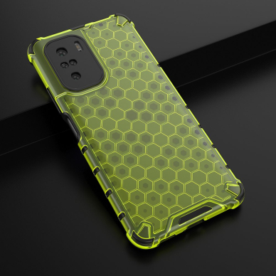 Dėklas Honeycomb Xiaomi Redmi K40 Pro+ / K40 Pro / K40 / Poco F3 Žalias 3