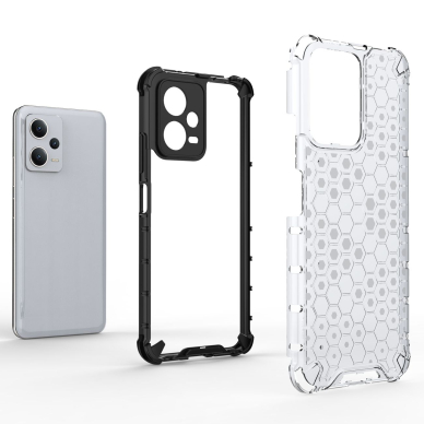 Dėklas Honeycomb Xiaomi Redmi Note 12 5G / Poco X5 5G armored hybrid case Mėlynas 4