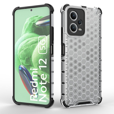 Dėklas Honeycomb Xiaomi Redmi Note 12 5G / Poco X5 5G armored hybrid case Mėlynas 5