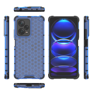 Dėklas Honeycomb Xiaomi Redmi Note 12 Pro+ armored hybrid cover Mėlynas 1