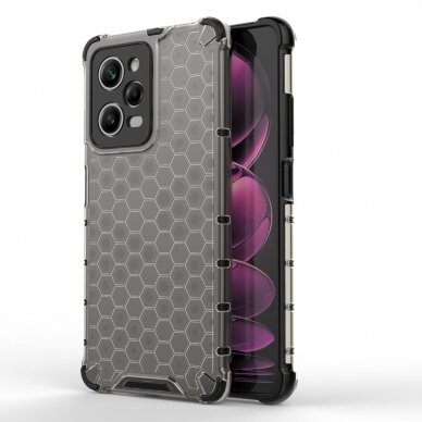 Dėklas Honeycomb Xiaomi Redmi Note 12 Pro / Poco X5 Pro 5G armored hybrid cover Juodas