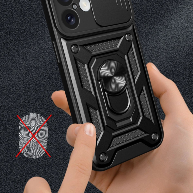 Dėklas Hybrid Armor Camshield iPhone 16 Plus  - Juodas 3