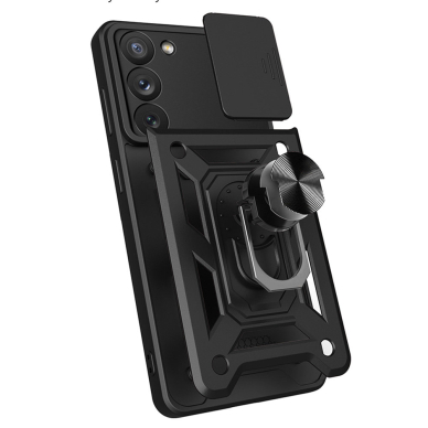 Samsung Galaxy A14 Dėklas Hybrid Armor Camshield Juodas 7