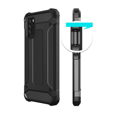 Dėklas Hybrid Armor Case Tough Rugged Cover Xiaomi Redmi Note 10 5G / Poco M3 Pro Auksinis 3