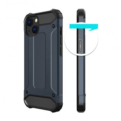 Dėklas Hybrid Armor iPhone 13 mini Sidabrinis 3