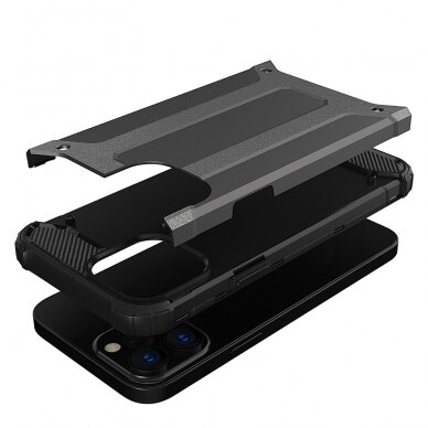 Dėklas Hybrid Armor iPhone 13 Pro Juodas 5