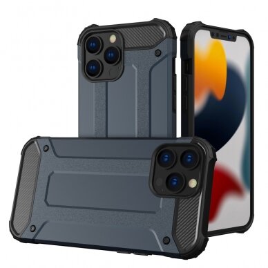 Dėklas Hybrid Armor iPhone 13 Pro Mėlynas