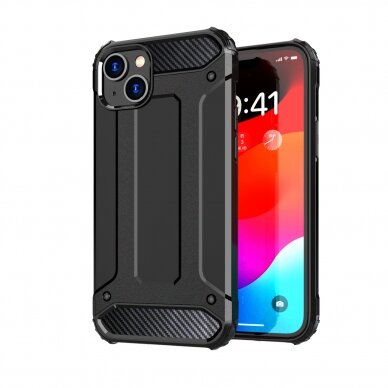 Dėklas Hybrid Armor iPhone 15 Plus - Juodas 1