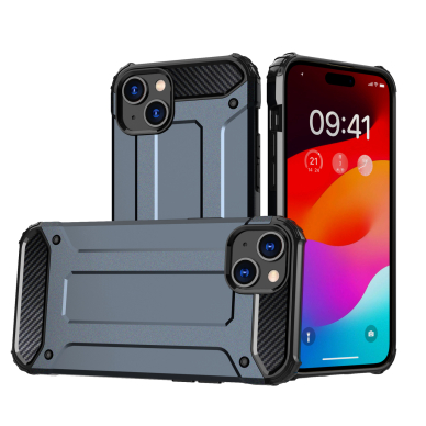 Dėklas Hybrid Armor iPhone 15 Plus - Mėlynas