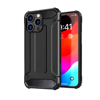 Dėklas Hybrid Armor iPhone 15 Pro - Juodas 1