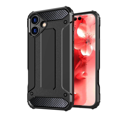 Dėklas Hybrid Armor iPhone 16  - Juodas 1