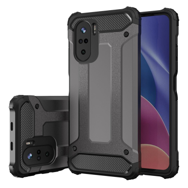 Dėklas Hybrid Armor Xiaomi Redmi K40 Pro+ / K40 Pro / K40 / Poco F3 Auksinis 1