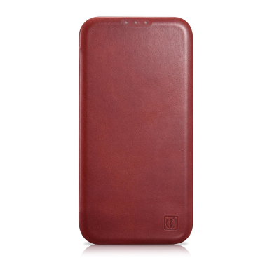 Dėklas iCarer CE Oil Wax Premium Leather Folio Case iPhone 14 Pro (MagSafe) Raudonas (AKI14220706-RD) 1