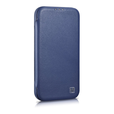 Dėklas iCarer CE Premium Leather Folio Case iPhone 14 (MagSafe) Mėlynas (WMI14220713-BU) 4