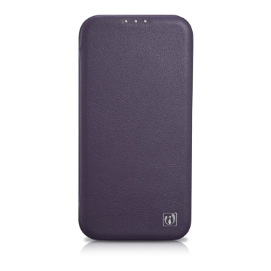 Dėklas iCarer CE Premium Leather Folio Case iPhone 14 (MagSafe) Violetinis (WMI14220713-DP) 1