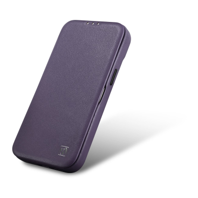 Dėklas iCarer CE Premium Leather Folio Case iPhone 14 (MagSafe) Violetinis (WMI14220713-DP) 7