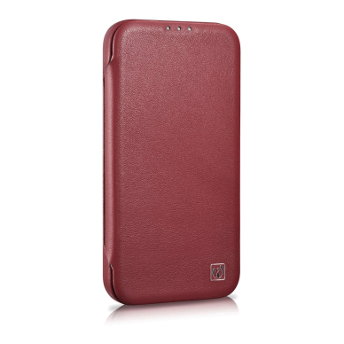 Dėklas iCarer CE Premium Leather Folio Case iPhone 14 Plus (MagSafe) Raudonas (WMI14220715-RD) 4