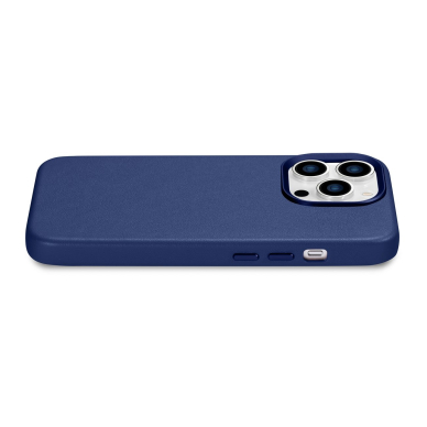 Dėklas iCarer Leather Case for iPhone 14 Pro Max Mėlynas (WMI14220708-BU) (MagSafe compatible) 9