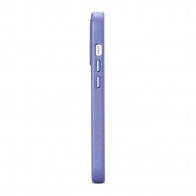 Dėklas iCarer Leather Case for iPhone 14 Pro Max Šviesiai violetinis (WMI14220708-LP) (MagSafe Compatible) 5