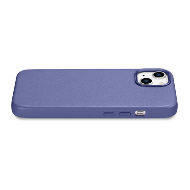 Dėklas iCarer Leather Case for iPhone 14 Šviesiai violetinis (WMI14220705-LP) (MagSafe Compatible) 9