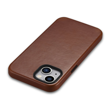 Dėklas iCarer Oil Wax Premium Leather Case iPhone 14 Plus (MagSafe) Rudas (WMI14220703-RB) 11