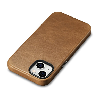 Dėklas iCarer Oil Wax Premium Leather Case iPhone 14 Plus (MagSafe) Rudas (WMI14220703-TN) 6