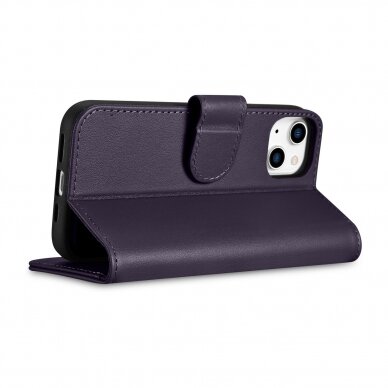 Dėklas iCarer Wallet Case 2in1 Case iPhone 14 Purpurinis (WMI14220725-DP) 7