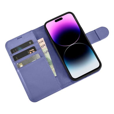 Dėklas iCarer Wallet Case 2in1 Cover iPhone 14 Pro Purpurinis (WMI14220726-LP) 8