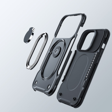 Dėklas Joyroom Dual Hinge iPhone 14 Plus Juodas 4