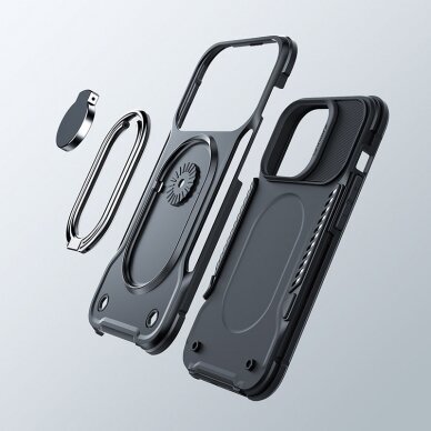 Dėklas Joyroom Dual Hinge iPhone 14 Pro Juodas 1