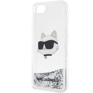 Dėklas Karl Lagerfeld Choupette Head KLHCI8LNHCCS iPhone 7/8/ SE 2020/2022 Sidabrinis 5