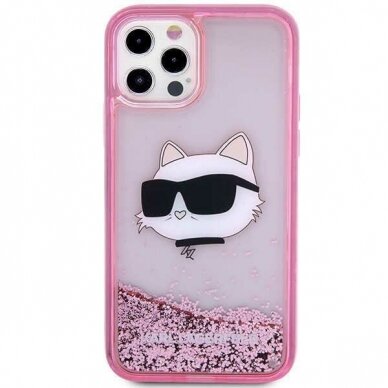 Dėklas Karl Lagerfeld Choupette Head KLHCP12MLNCHCP iPhone 12/ 12 Pro Rožinis 2