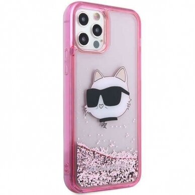 Dėklas Karl Lagerfeld Choupette Head KLHCP12MLNCHCP iPhone 12/ 12 Pro Rožinis 3