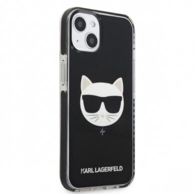 Dėklas Karl Lagerfeld Choupette Head KLHCP13MTPECK iPhone 13 Juodas 3