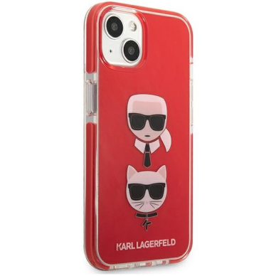 Dėklas Karl Lagerfeld Choupette Head KLHCP13STPE2TR iPhone 13 mini Raudonas 3