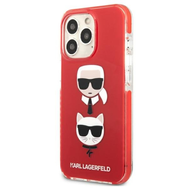 Dėklas Karl Lagerfeld Choupette KLHCP13LTPE2TR iPhone 13 Pro Raudonas 1