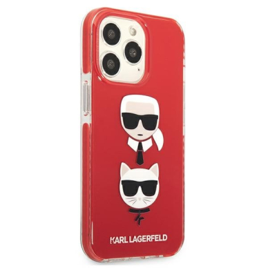 Dėklas Karl Lagerfeld Choupette KLHCP13LTPE2TR iPhone 13 Pro Raudonas 3