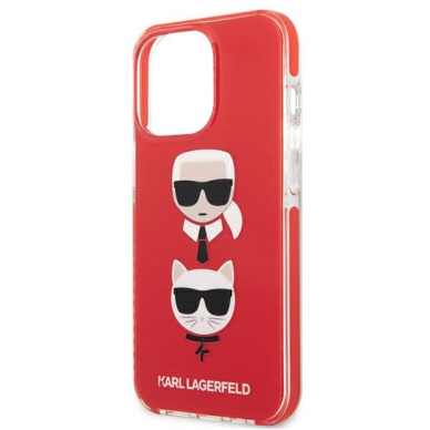 Dėklas Karl Lagerfeld Choupette KLHCP13LTPE2TR iPhone 13 Pro Raudonas 5