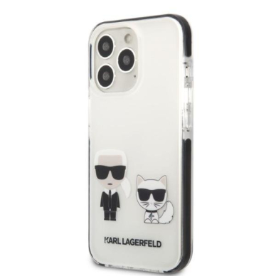 Dėklas Karl Lagerfeld Choupette KLHCP13LTPEKCW iPhone 13 Pro / 13 Baltas 1